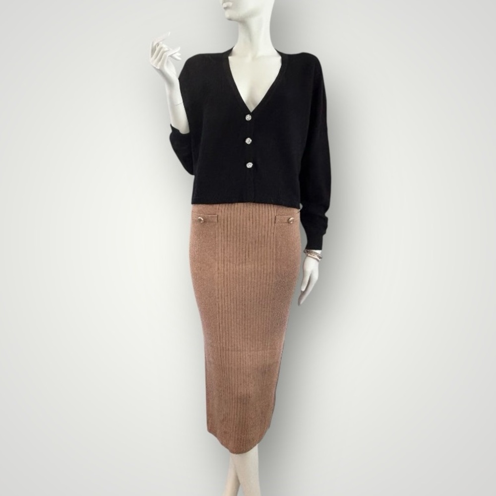 Balmain $$ Alternative Knit MIDI Pencil Skirt